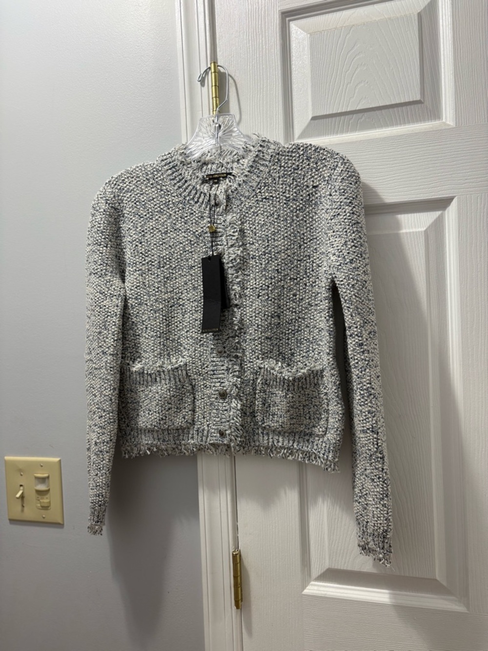 Kobi Halperin Emorie Sweater Blue Multi NWT Size XS